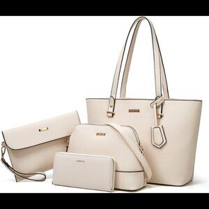 Women Fashion Handbags Wallet Tote Bag Shoulder Bag Top Handle Satchel Purse Set